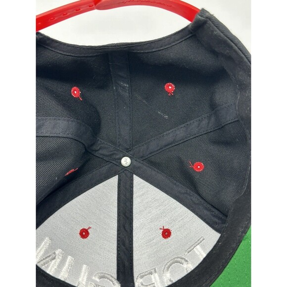 Top Gun Yupoong Black White SnapBack Wool Hat Vintage Tom Cruise Navy OSFM - Picture 10 of 11